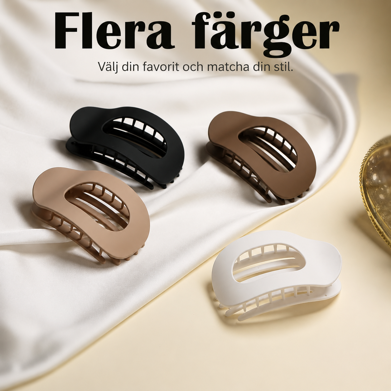 Platt Hårklämma | SilkClip