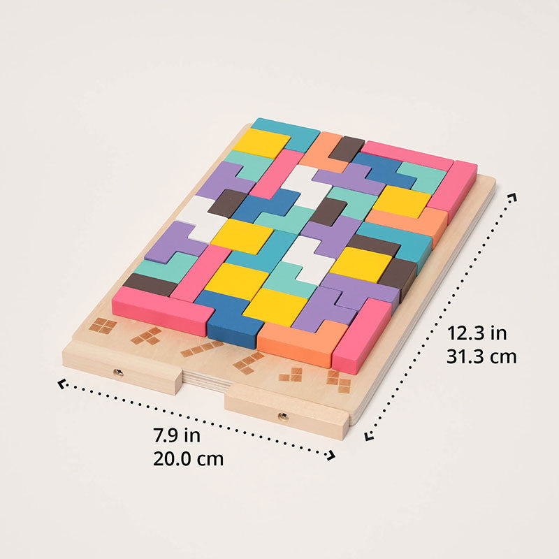 Montessori Träpussel för Barn | LumiBlocks