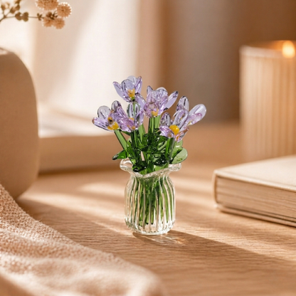 Dekorativa miniblommor i glas – 7-pack | GlasBlom