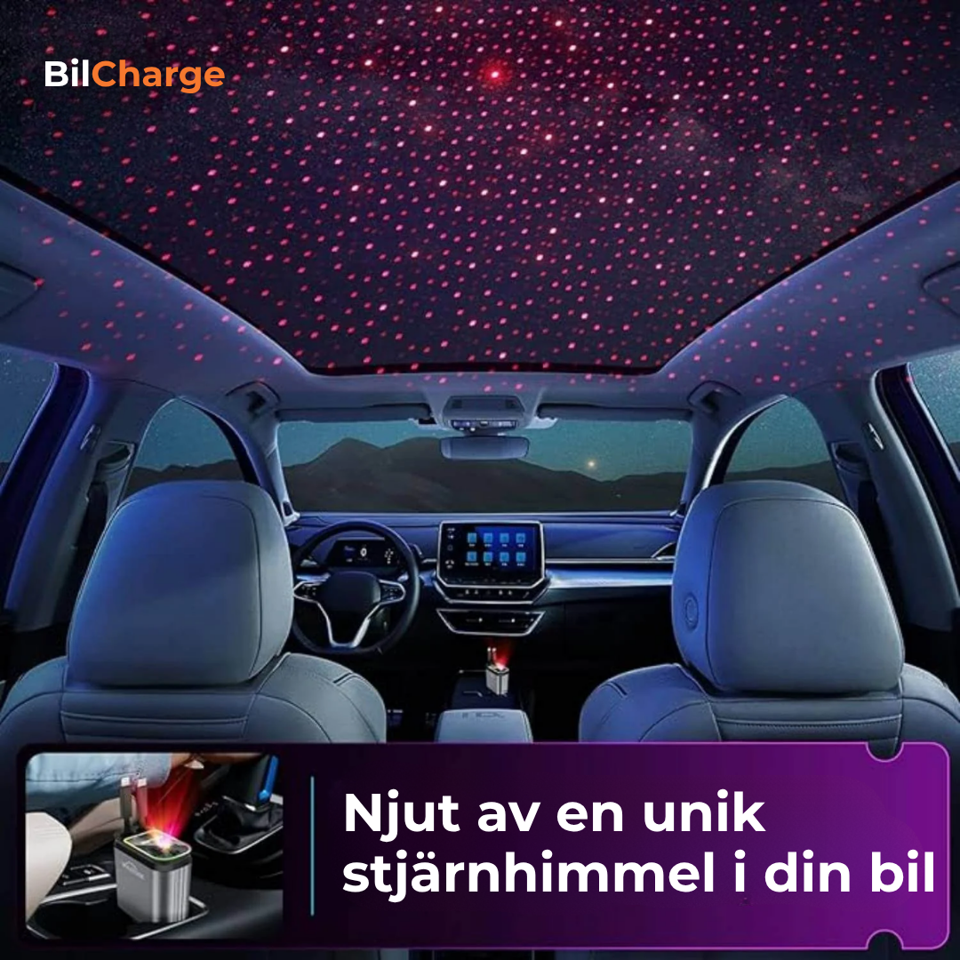 BilCharge | Supersnabb billaddning med stilfull RGB-stjärnhimmel