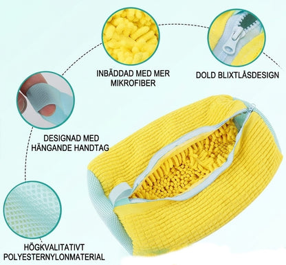 Mikrofiber Tvättpåse för Skor | Skyddande Skoväska för Tvättmaskin