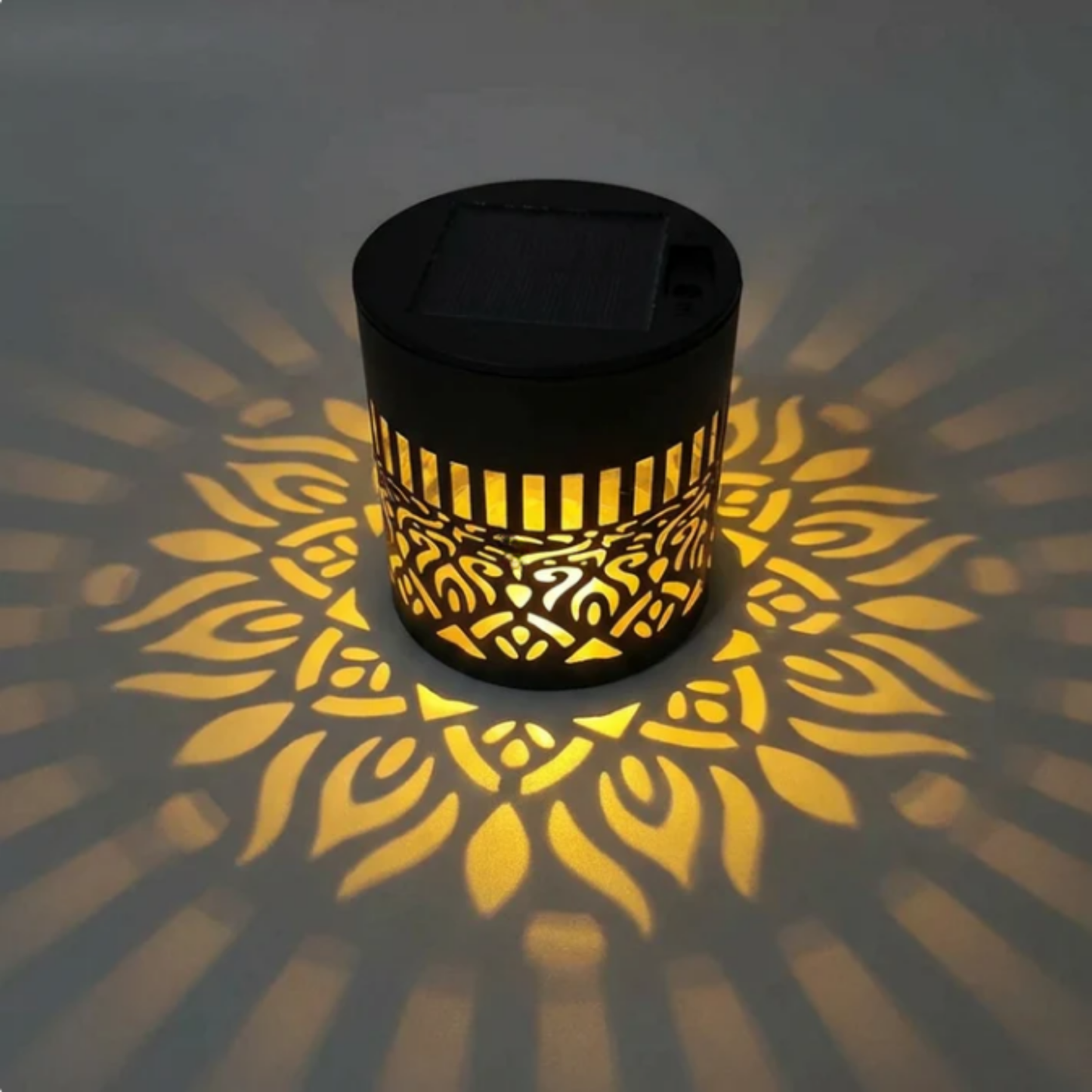 SolGlöd lampa för trädgård och terrass – 2-i-1: golv- och vägglampa – dekorativ belysning i vintagestil – rostbeständig och hållbar