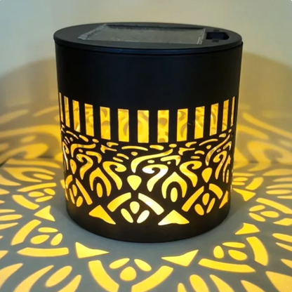 SolGlöd lampa för trädgård och terrass – 2-i-1: golv- och vägglampa – dekorativ belysning i vintagestil – rostbeständig och hållbar