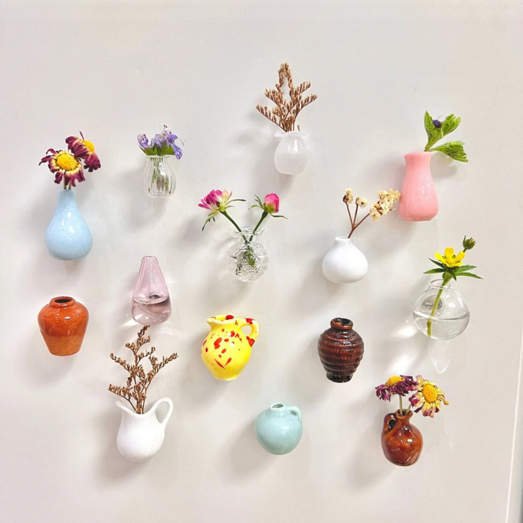 VasMagnet – Mini blomvas för kylskåp