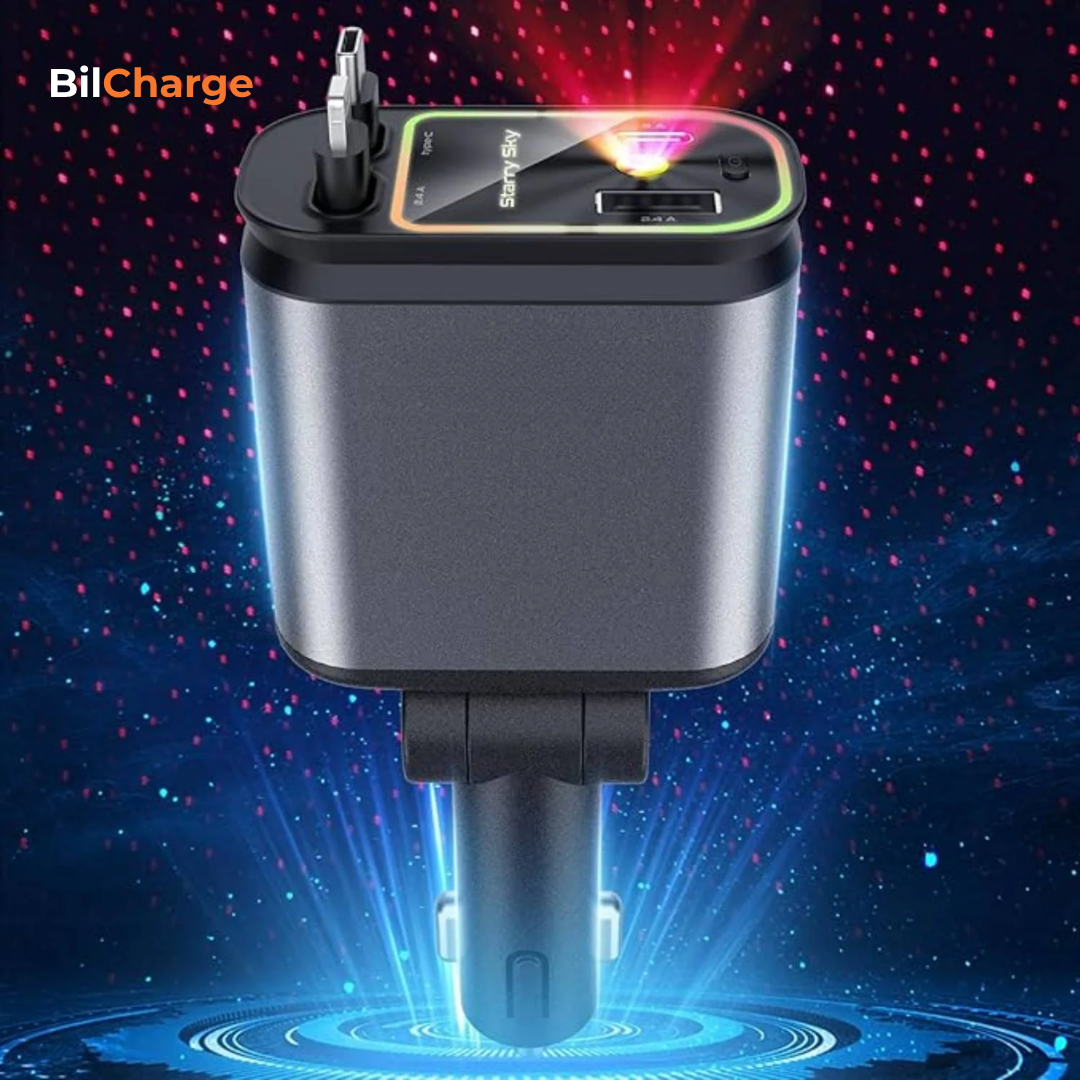 BilCharge | Supersnabb billaddning med stilfull RGB-stjärnhimmel