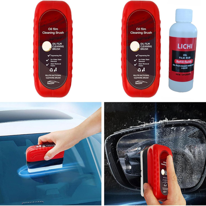 GlasCoat Pro | Beläggningslösning mot oljefilm på bilglas + borste