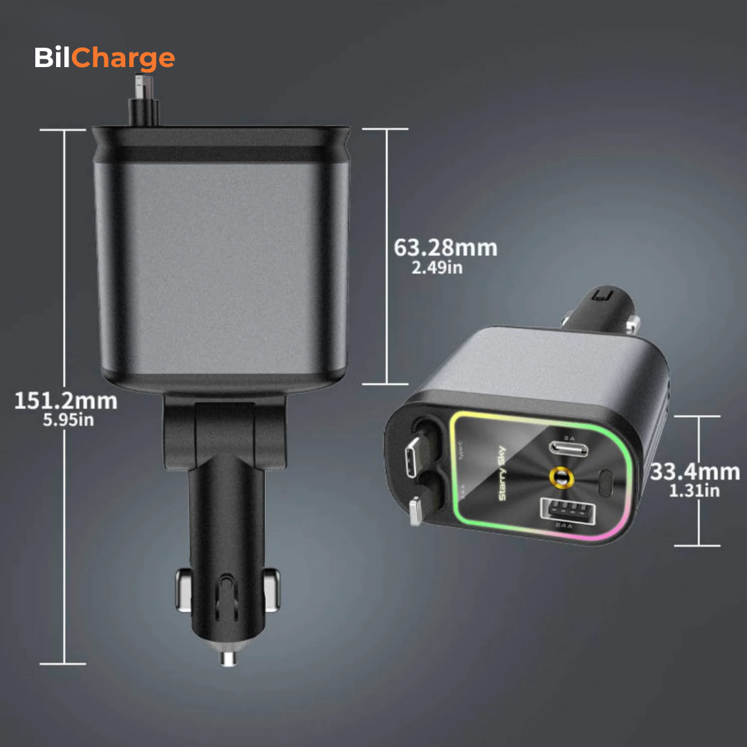 BilCharge | Supersnabb billaddning med stilfull RGB-stjärnhimmel