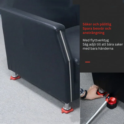 SmartMove Möbelflytt-set™ | Flytta tunga möbler utan tunga lyft