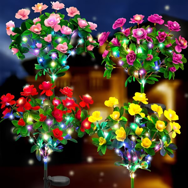 Solcellsdriven blomlampa | Automatisk LED-belysning utomhus