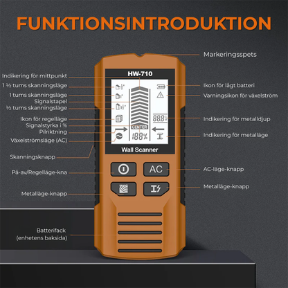 MetallScan Pro™ | Skanna dolda väggar med precision och självförtroende