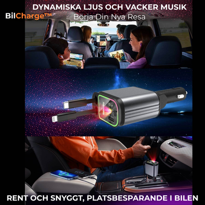 BilCharge | Supersnabb billaddning med stilfull RGB-stjärnhimmel