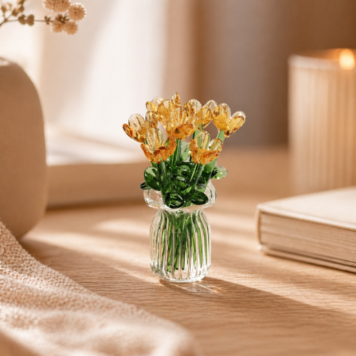 Dekorativa miniblommor i glas – 7-pack | GlasBlom