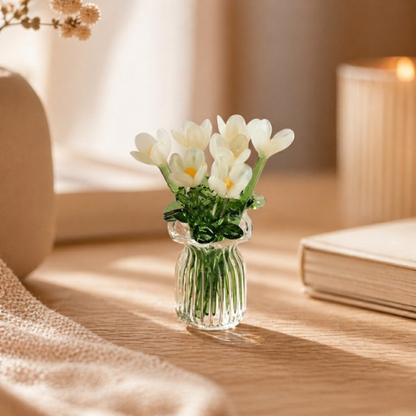 Dekorativa miniblommor i glas – 7-pack | GlasBlom