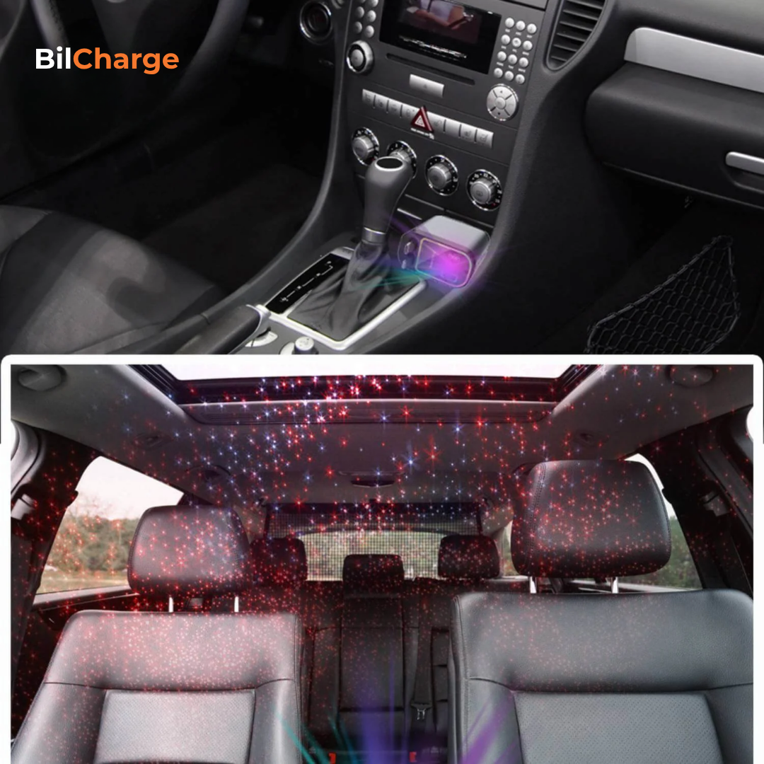 BilCharge | Supersnabb billaddning med stilfull RGB-stjärnhimmel