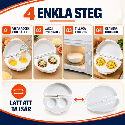 Omelett- och äggkokare för mikrovågsugn | ÄggFix
