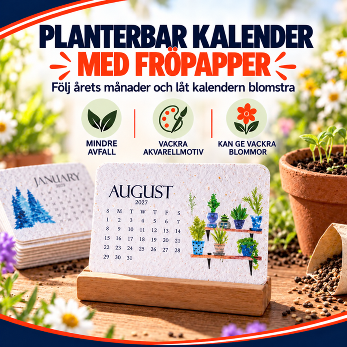 Planterbar kalender | BlomÅr