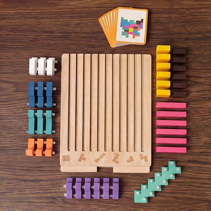 Montessori Träpussel för Barn | LumiBlocks