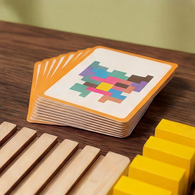 Montessori Träpussel för Barn | LumiBlocks