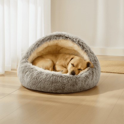 🐾 GosGrotta™ - Lugnande grottbädd för hundar och katter