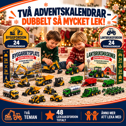 Julkalender med 24 leksaksfordon | JulHjul