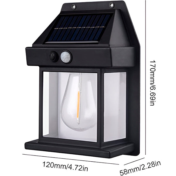 Solcellslampa LED | Sensorstyrd utomhusbelysning