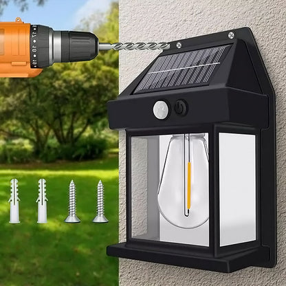 Solcellslampa LED | Sensorstyrd utomhusbelysning