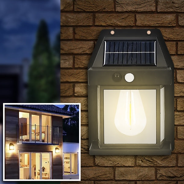 Solcellslampa LED | Sensorstyrd utomhusbelysning