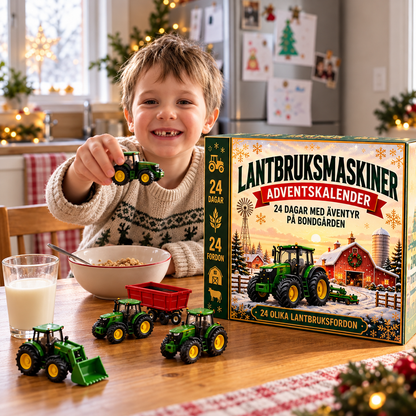 Julkalender med 24 leksaksfordon | JulHjul