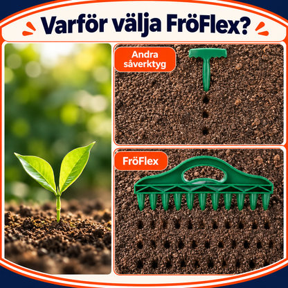 Såverktyg med 12 piggar för frösådd | FröFlex