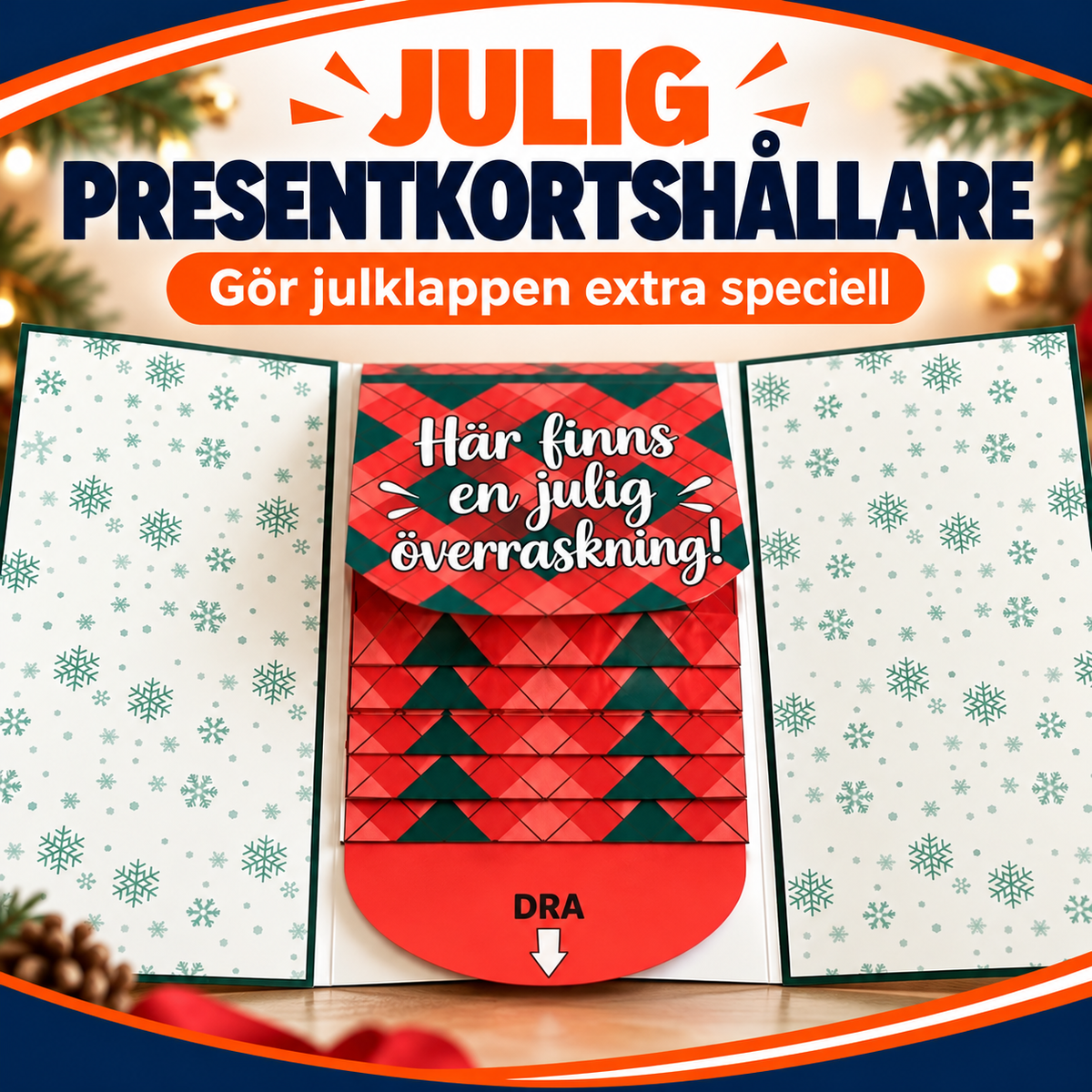 Presentkortshållare med vattenfallseffekt | GåvoMagi