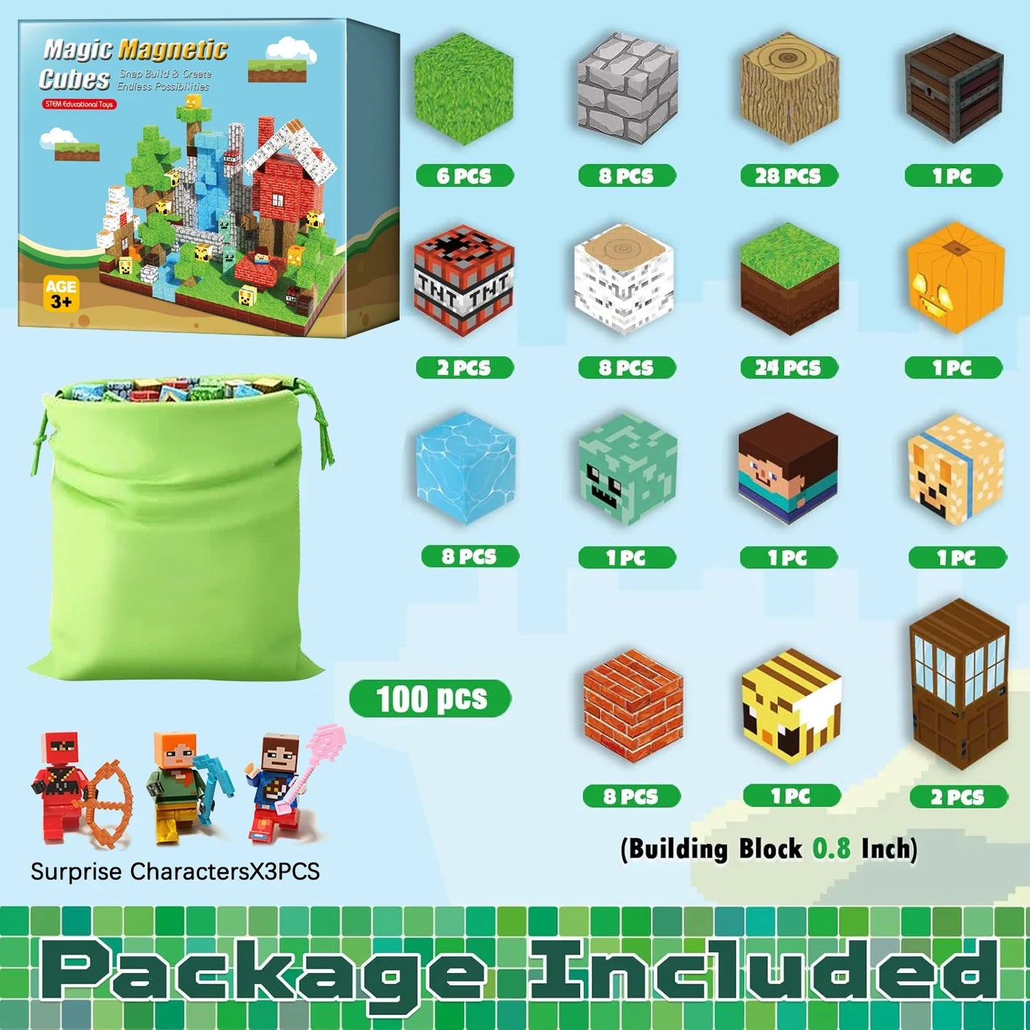 Magnetiska byggklossar™