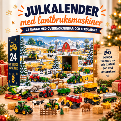 Julkalender med 24 leksaksfordon | JulHjul