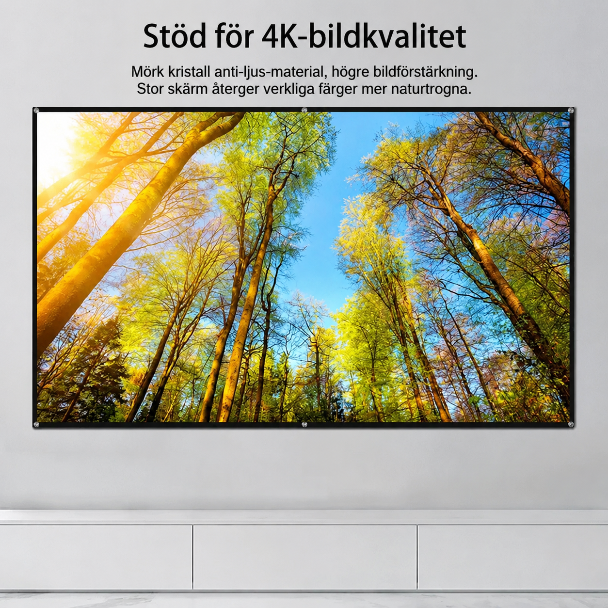 ALR-projektorduk 120 tum | Skarp bild även i dagsljus