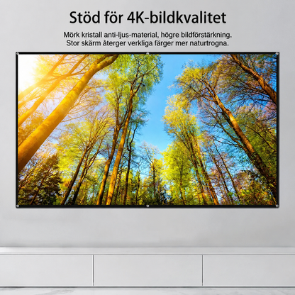 ALR-projektorduk 120 tum | Skarp bild även i dagsljus