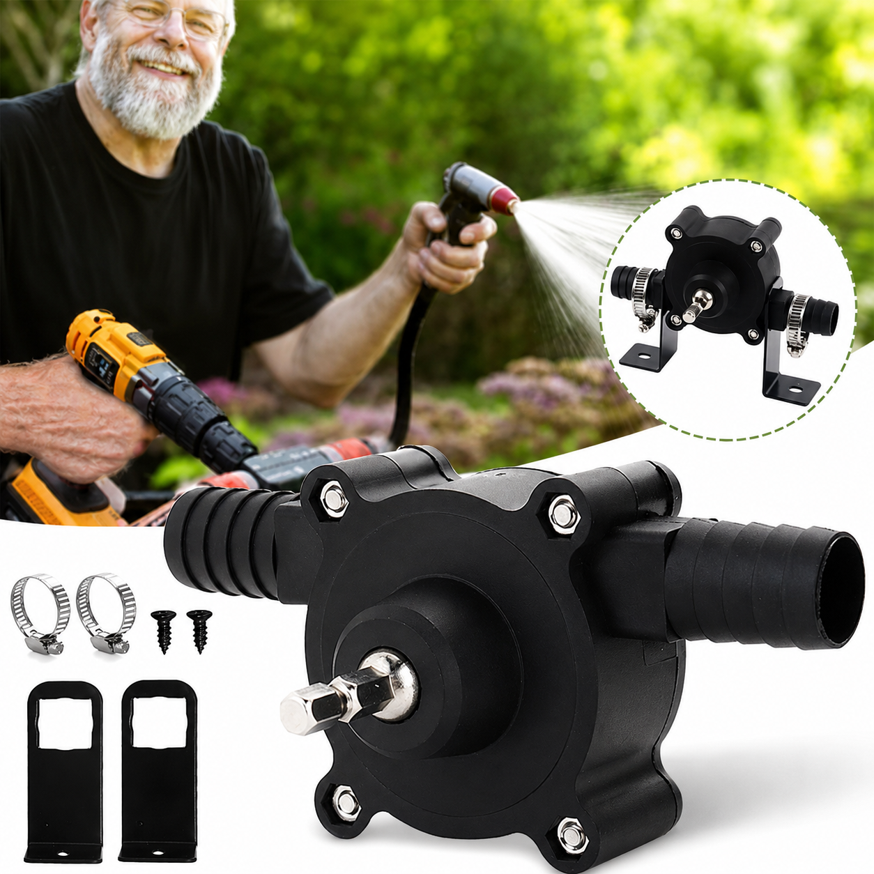 Vattenpump för borrmaskin | AQUAFLOW