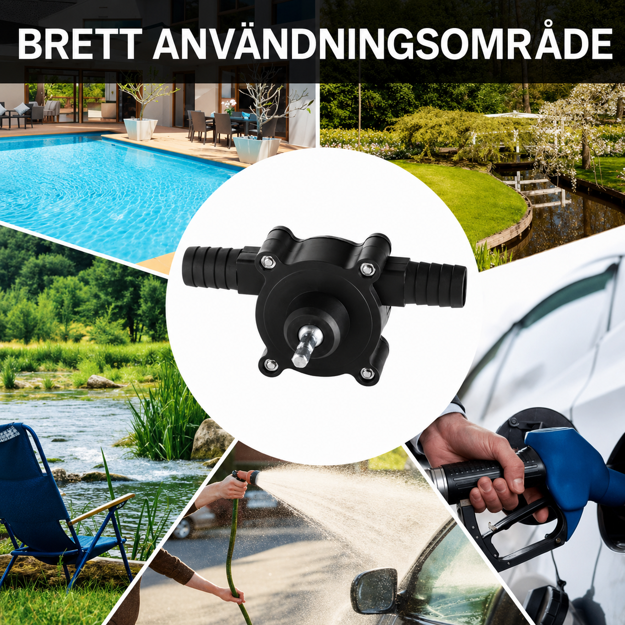 Vattenpump för borrmaskin | AQUAFLOW