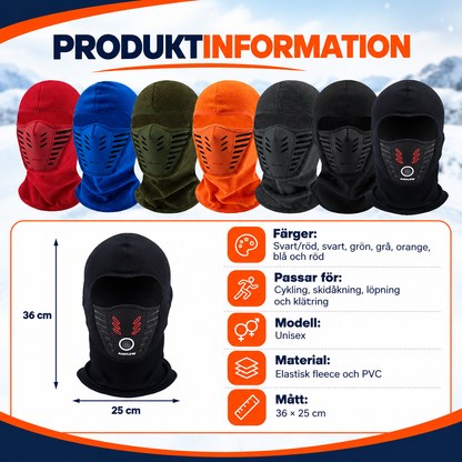 Värmande balaklava med ventilationspanel | AeroShield