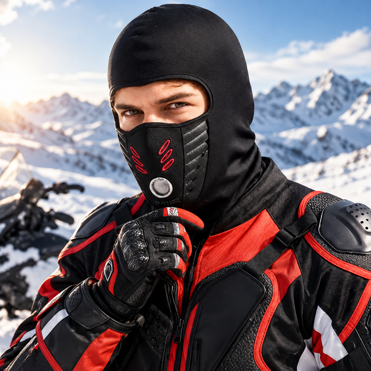 Värmande balaklava med ventilationspanel | AeroShield