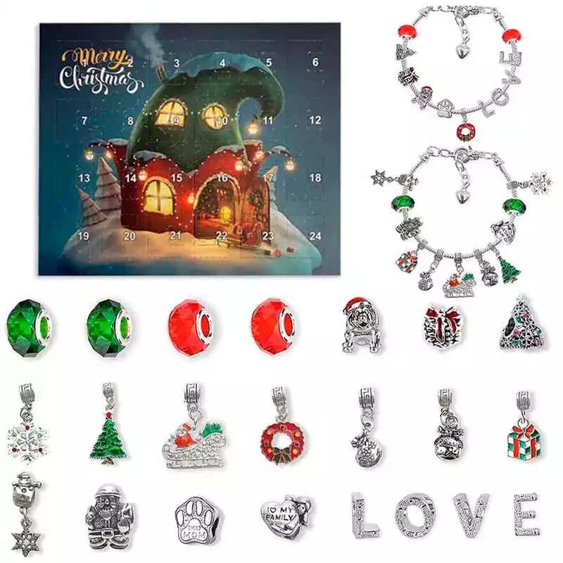Adventskalender med jularmband | CharmJoy