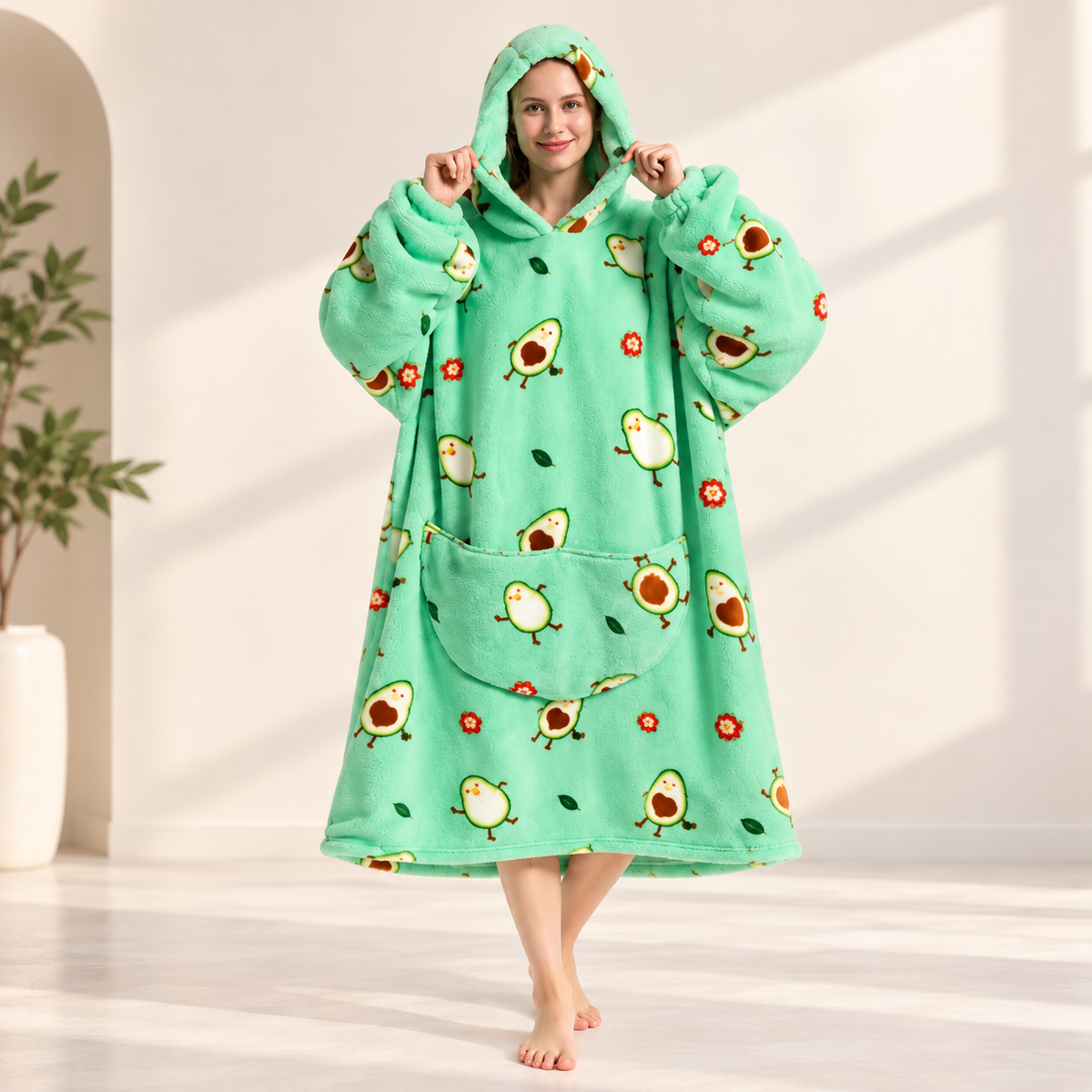 Oversized hoodie-filt med huva | CozyHood