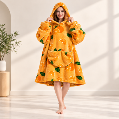 Oversized hoodie-filt med huva | CozyHood