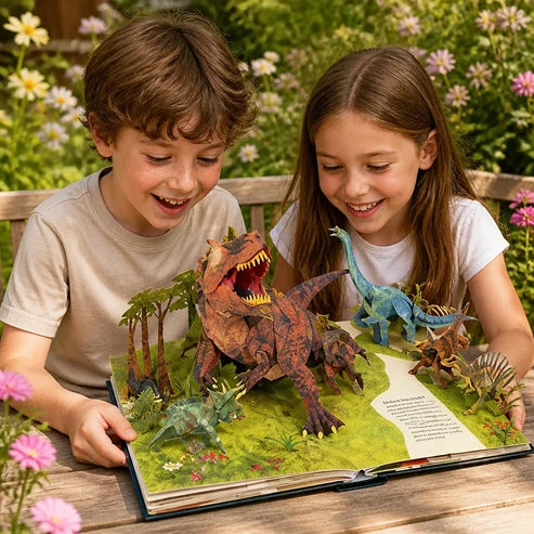 Interaktiv 3D-pop-upbok om dinosaurier | DinoQuest
