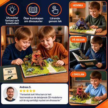 Interaktiv 3D-pop-upbok om dinosaurier | DinoQuest