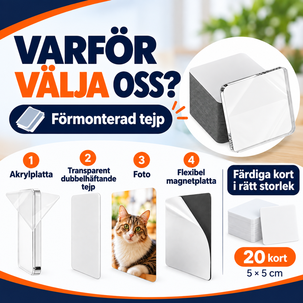 DIY-set med magnetiska fotoramar | FotoMag