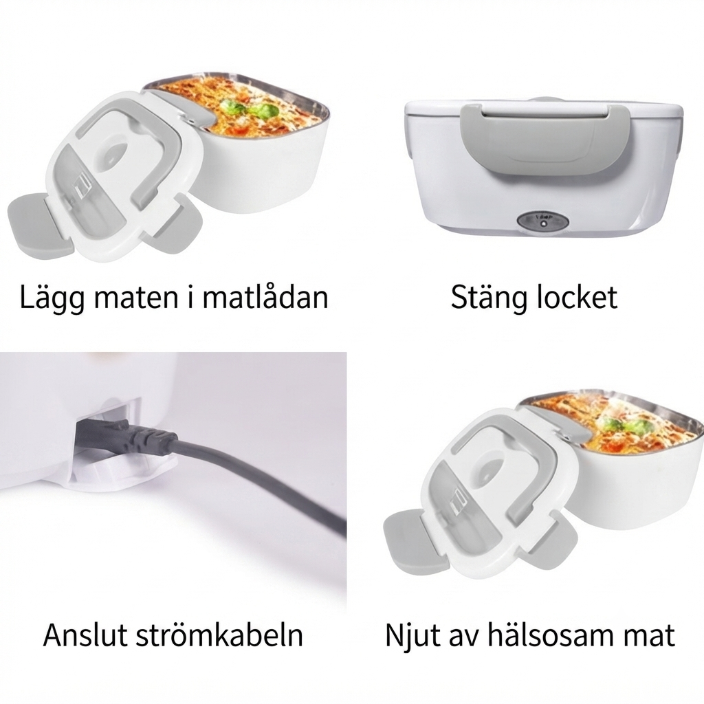 Självuppvärmande Elektrisk Matlåda | HeatNest