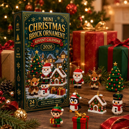 Julkalender med 24 byggbara juldekorationer | JulBygg