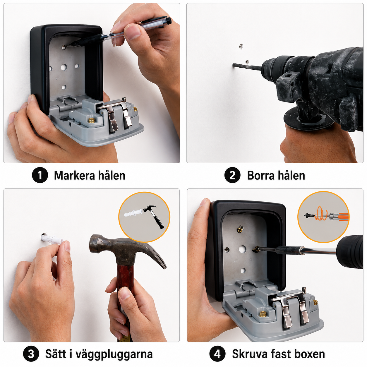 Väggmonterat Nyckelskåp | KeyGuard