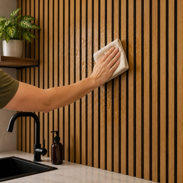 Självhäftande Väggpanel med Trälook | LumiWall