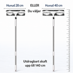 2-i-1 teleskopisk fönsterputsare | Lumora