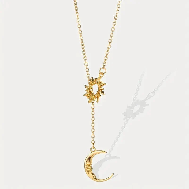 Halsband med sol- och månhänge | LunaSol